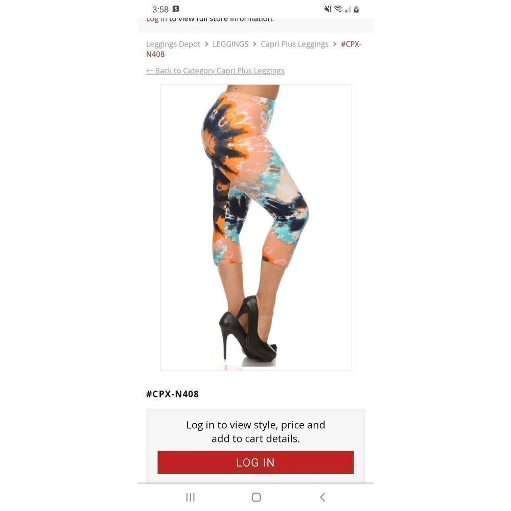 One Size 2/12 Legging Depot Tie-Dye Capri Leggings Casual Athletic Workout Pants